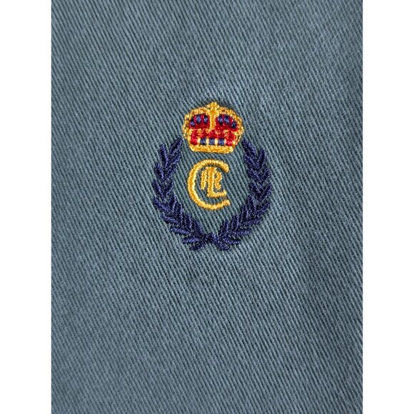 Vintage Chaps Ralph Lauren Mens XXL Green Jacket Embroidered Crest Logo Full Zip - Picture 7 of 13